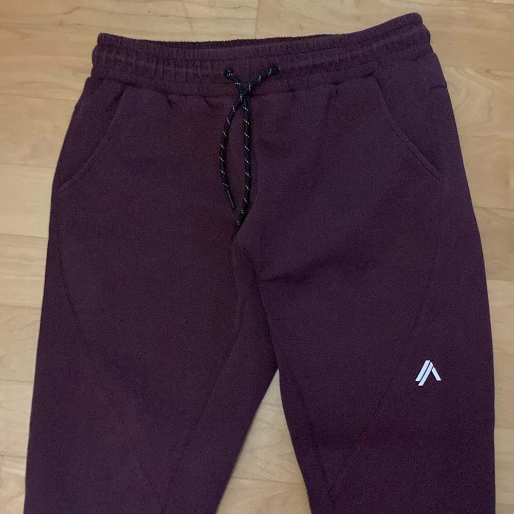 NWOT - ALPHALETE- Men’s Jogger Sport Sweatpants (L) - Merlot Colored
